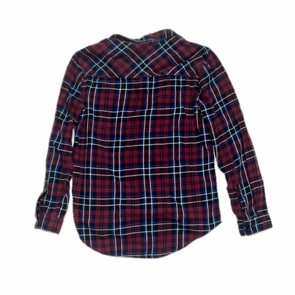 Plaid Button Up Top - Picture 2 of 2